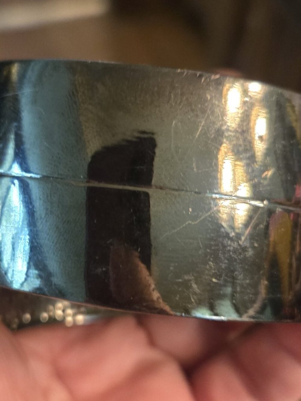 Gray Rhinestone Cuff Bracelet - Picture 3 of 3